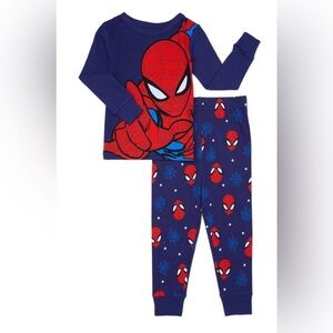 Marvel Spider-Man Kids' Pajama Set - Red and Blue, 100% Cotton 2T